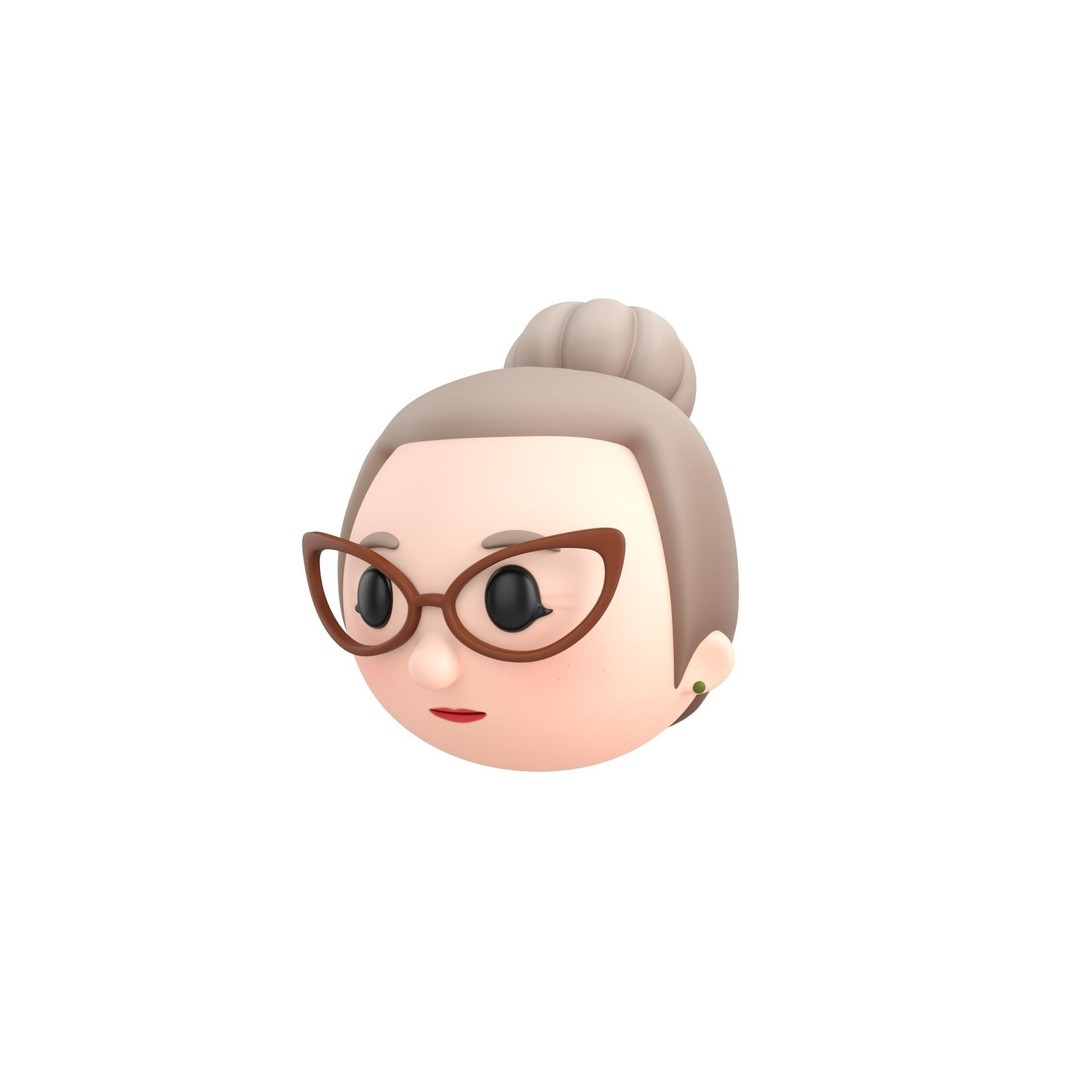Cartoon Head Pack 3D Model – Unique Character Designs, FBX, OBJ - View 30