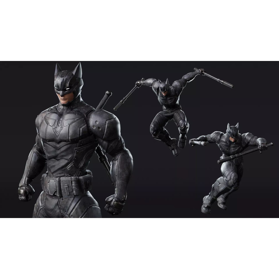 Howlman 3D Model – Low Poly Rigged Superhero Asset, FBX - View 15