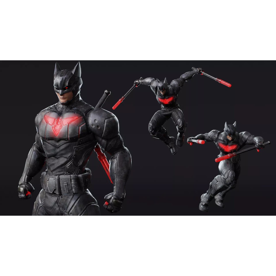Howlman 3D Model – Low Poly Rigged Superhero Asset, FBX - View 19