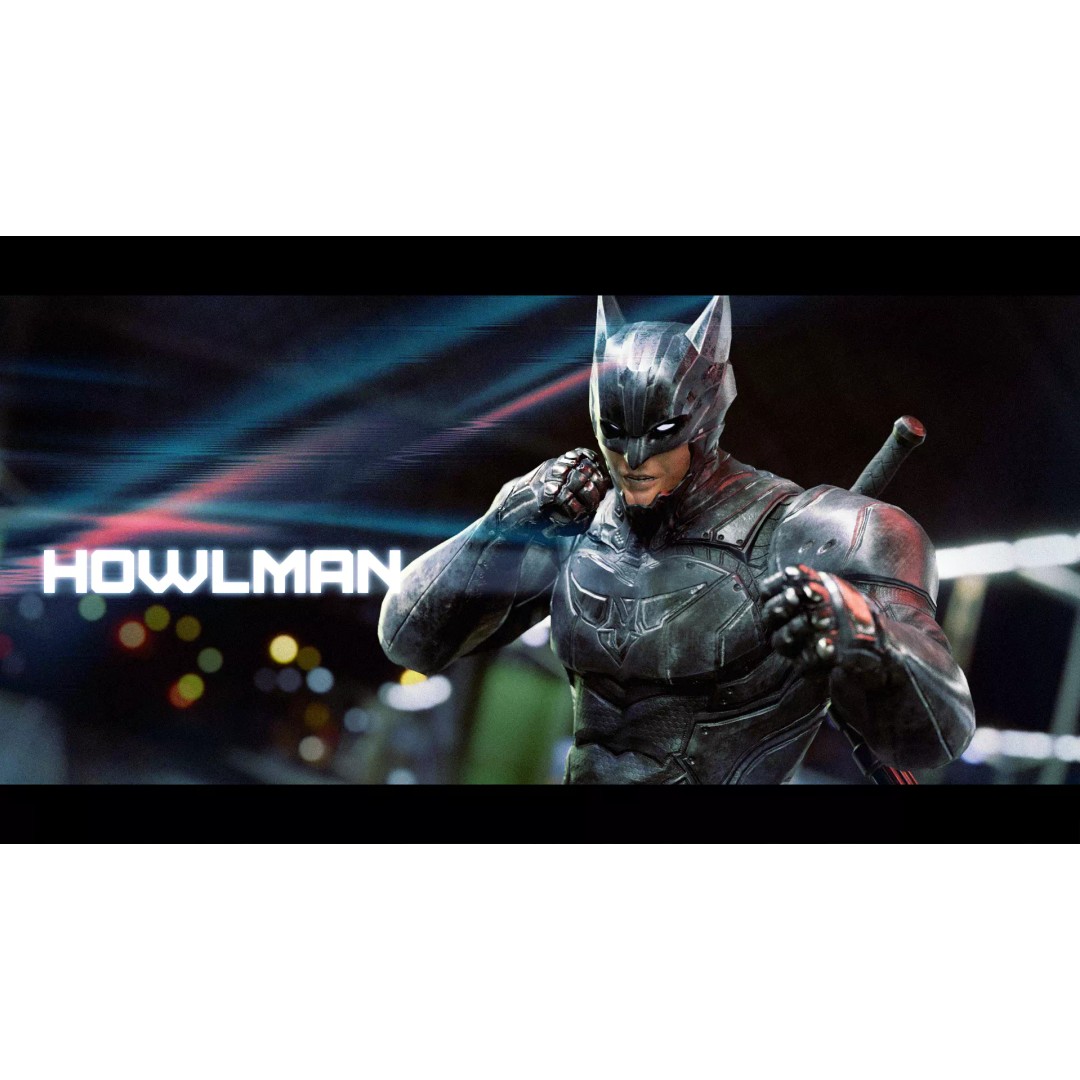 Howlman 3D Model – Low Poly Rigged Superhero Asset, FBX - View 2