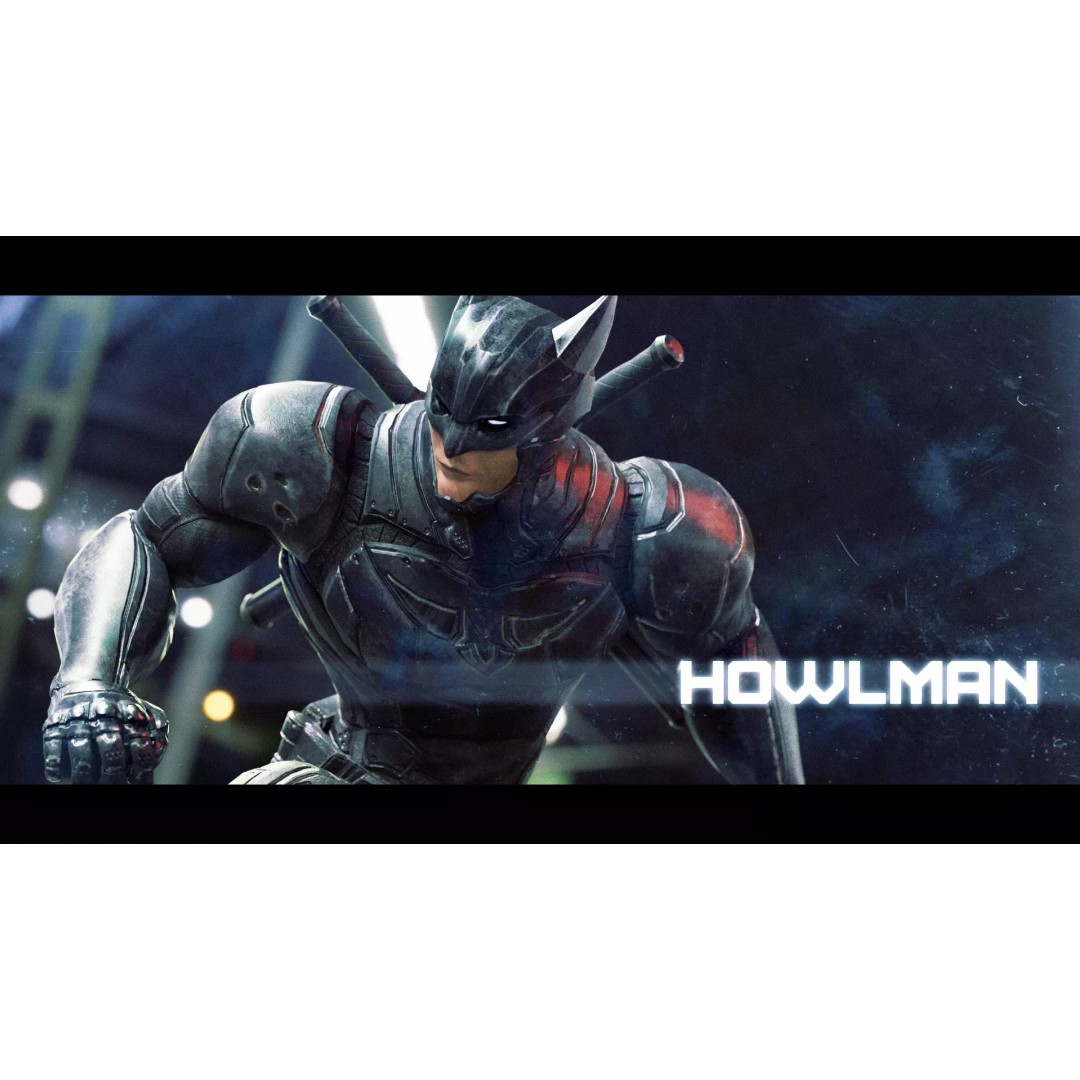 Howlman 3D Model – Low Poly Rigged Superhero Asset, FBX - View 4