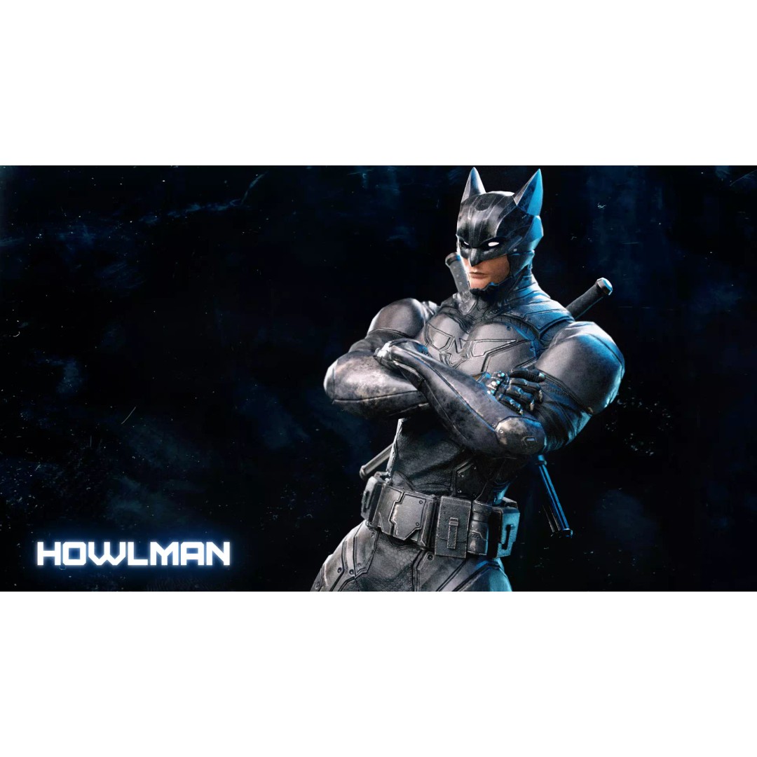 Howlman 3D Model – Low Poly Rigged Superhero Asset, FBX - View 5