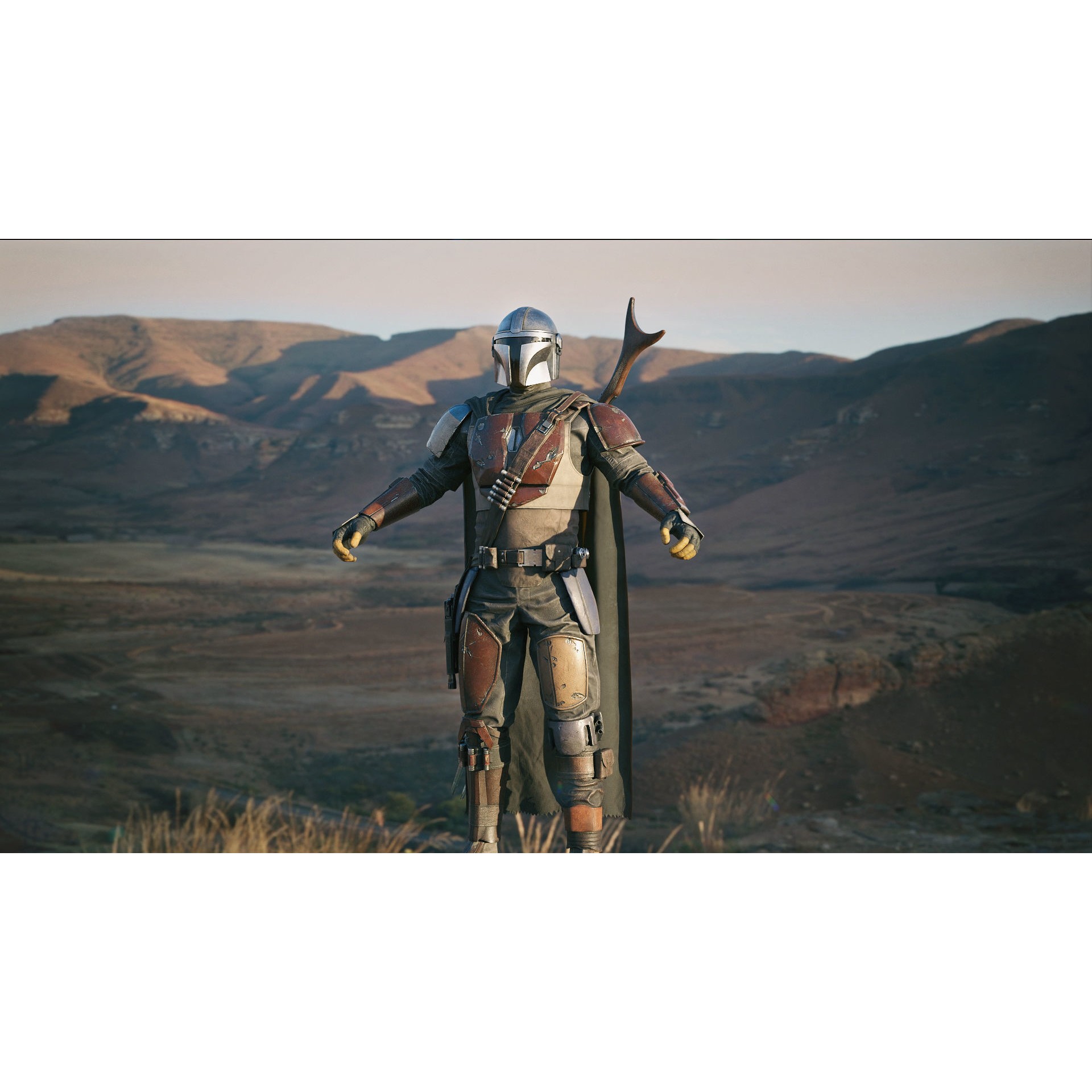 Mandalorian Armor - Low-Poly Game-Ready 3D Model - View 19