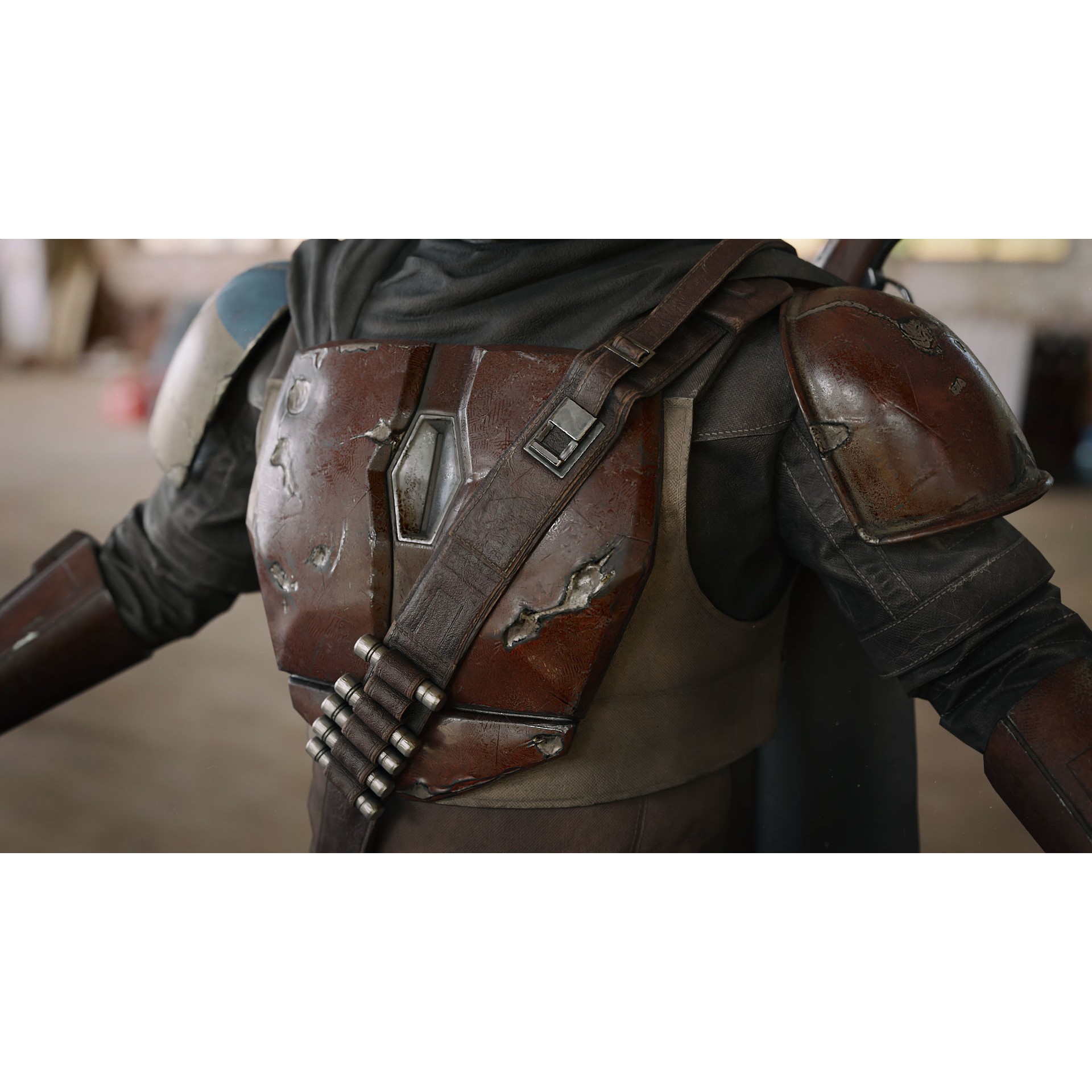 Mandalorian Armor - Low-Poly Game-Ready 3D Model - View 3