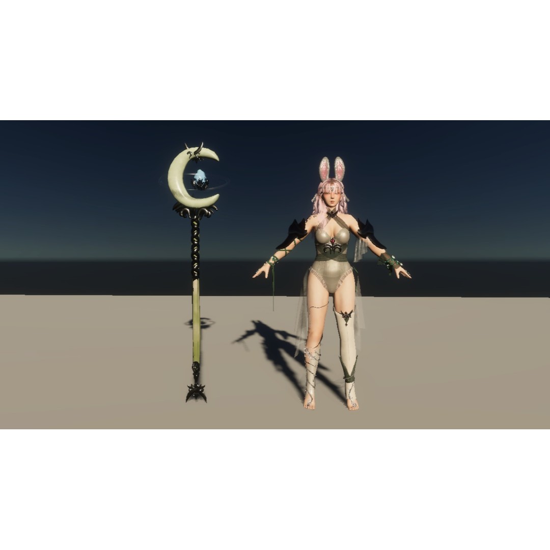 Healer Fairy 3D Model – Low-Poly Game Ready Character, FBX