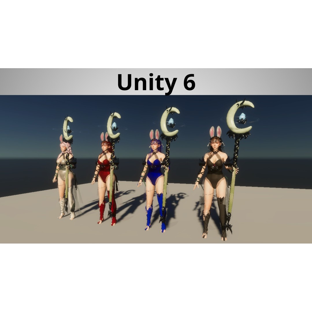 Healer Fairy 3D Model – Low-Poly Game Ready Character, FBX - View 11