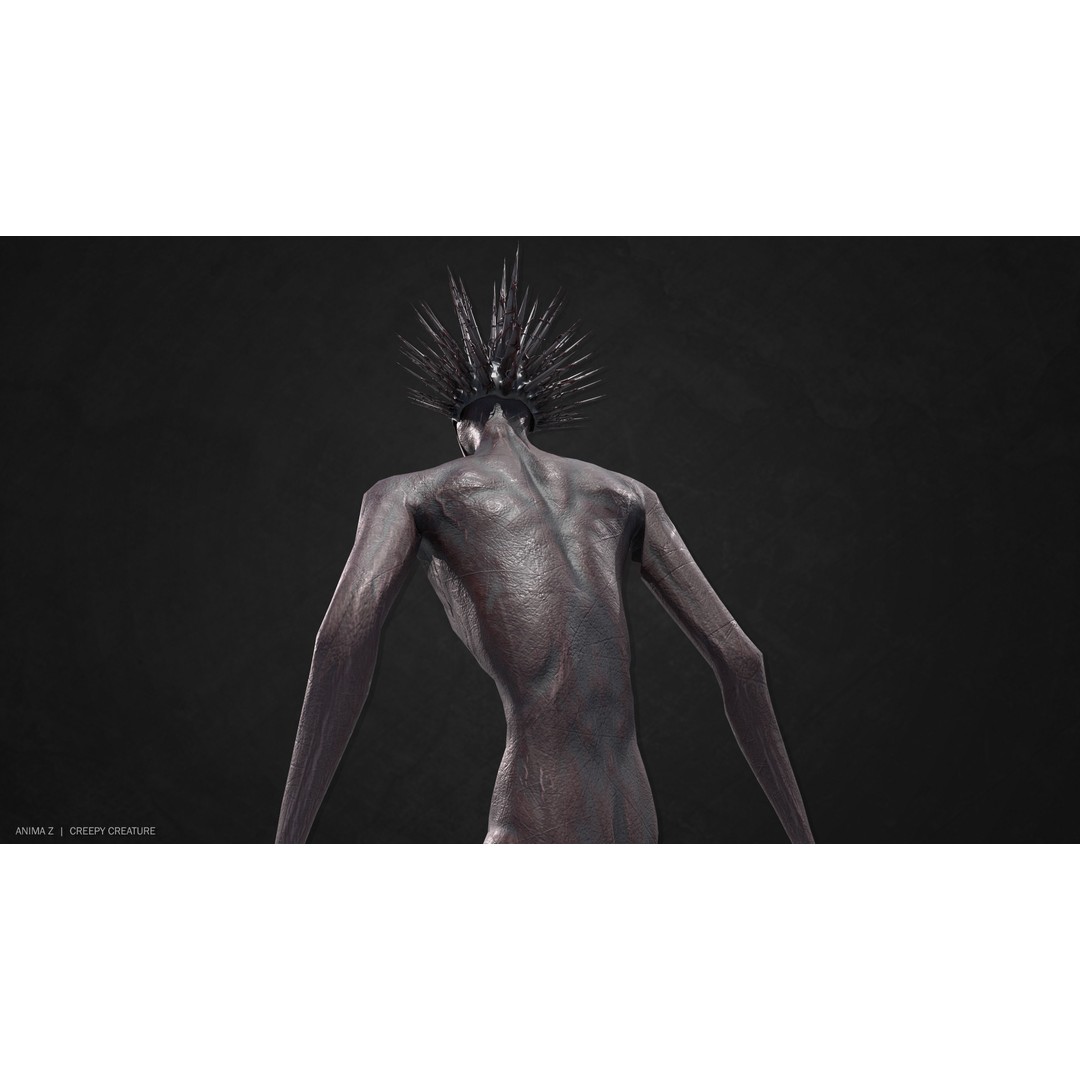 Creepy Creature 3D Model – Low Poly Fantasy Character, FBX & OBJ - View 10