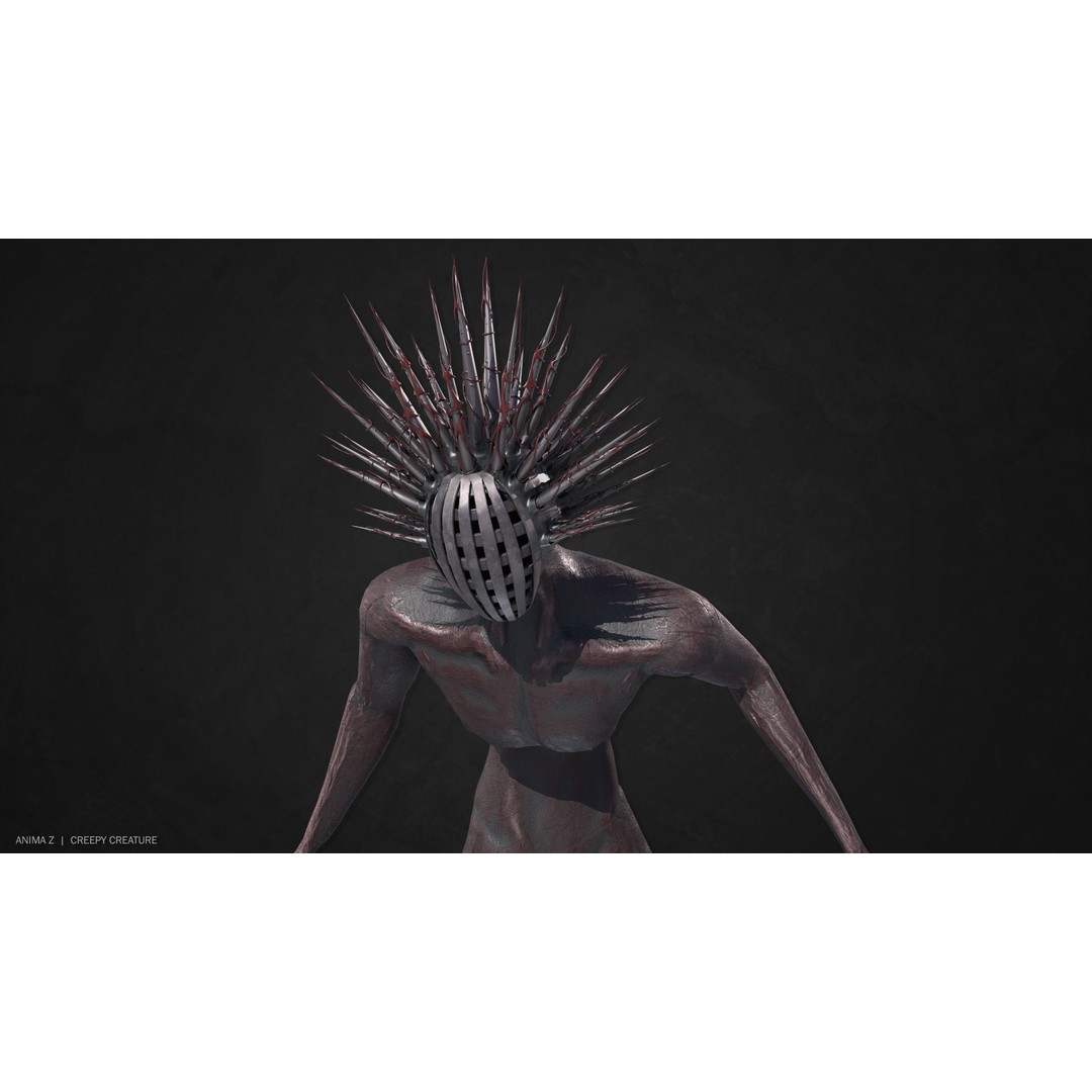 Creepy Creature 3D Model – Low Poly Fantasy Character, FBX & OBJ - View 11