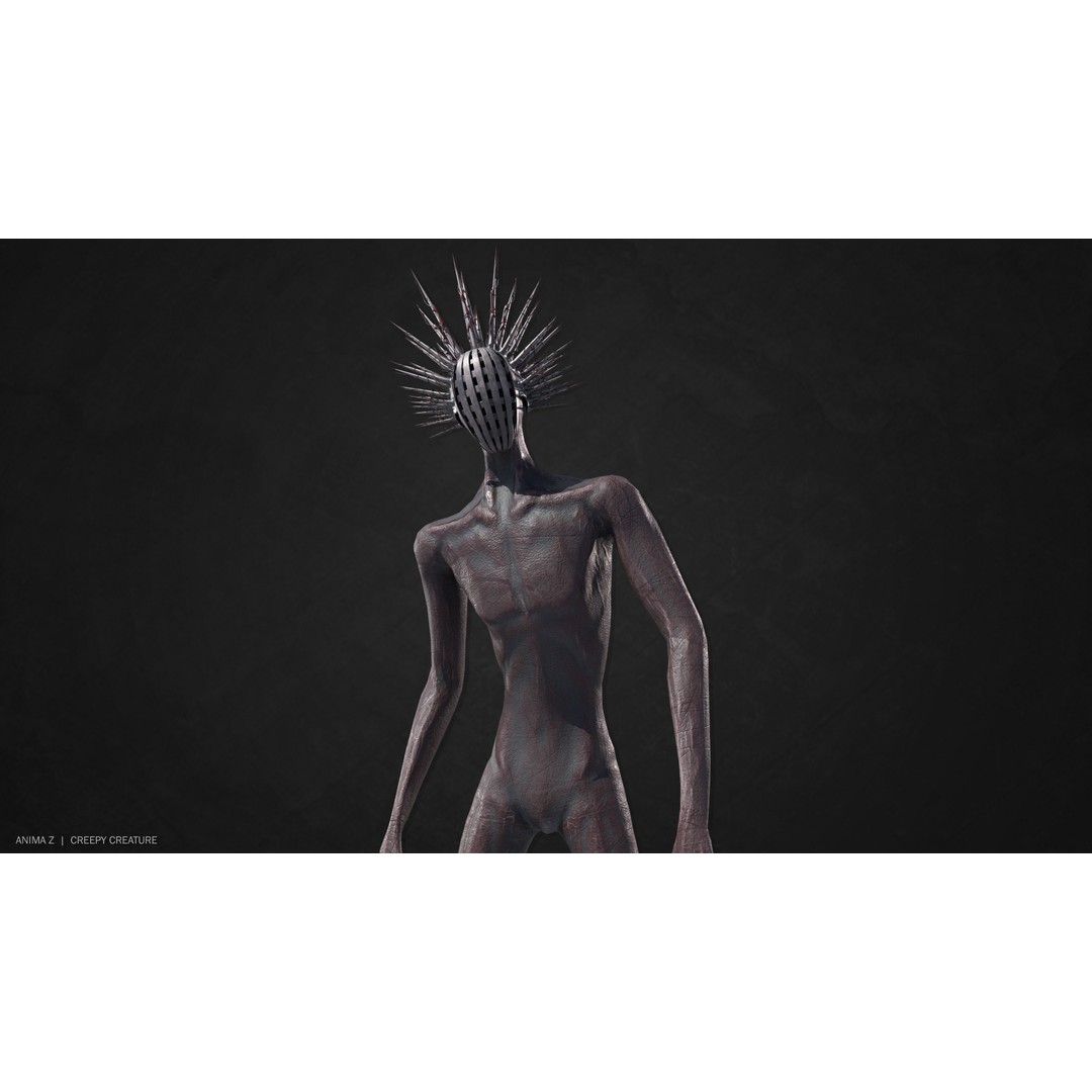 Creepy Creature 3D Model – Low Poly Fantasy Character, FBX & OBJ - View 8