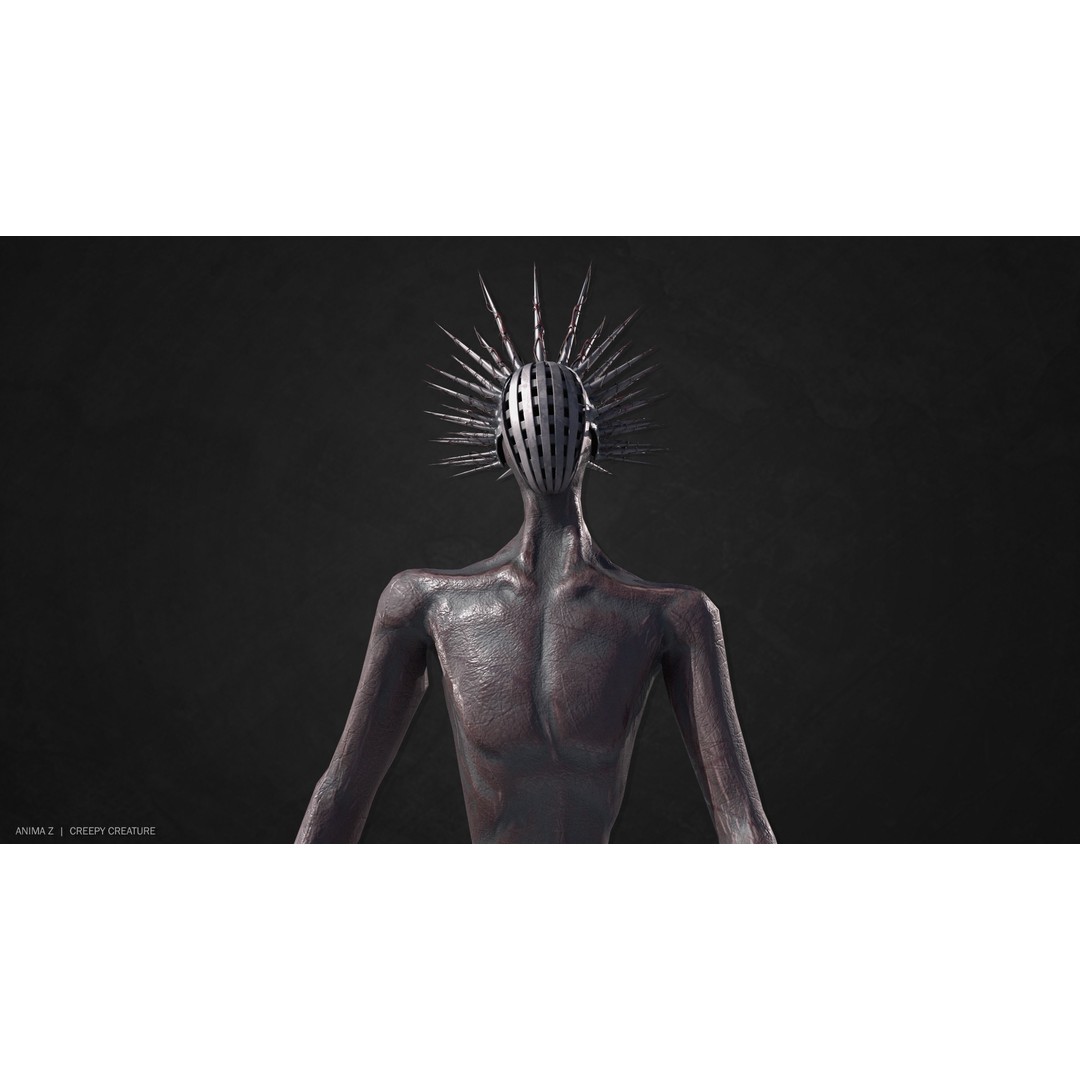 Creepy Creature 3D Model – Low Poly Fantasy Character, FBX & OBJ - View 9