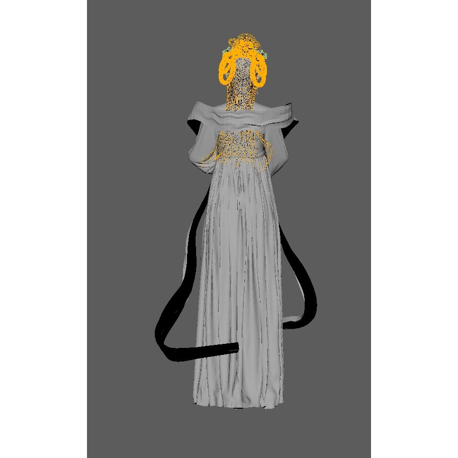 Ancient Chinese Hanfu Girl 3D Model – Rigged Character Asset, FBX - View 6