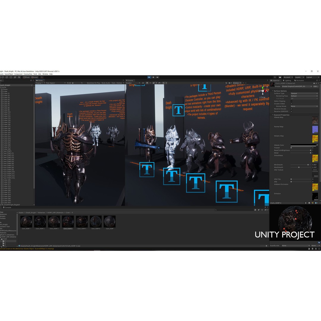 Death Knight 3D Model – Low Poly Medieval Boss Character, FBX - View 13