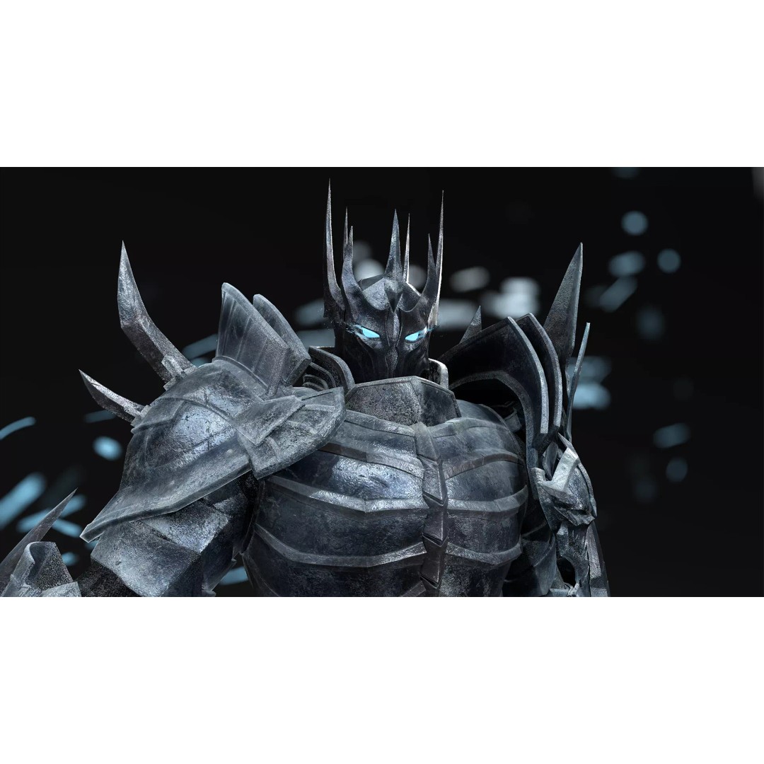 Death Knight 3D Model – Low Poly Medieval Boss Character, FBX - View 2