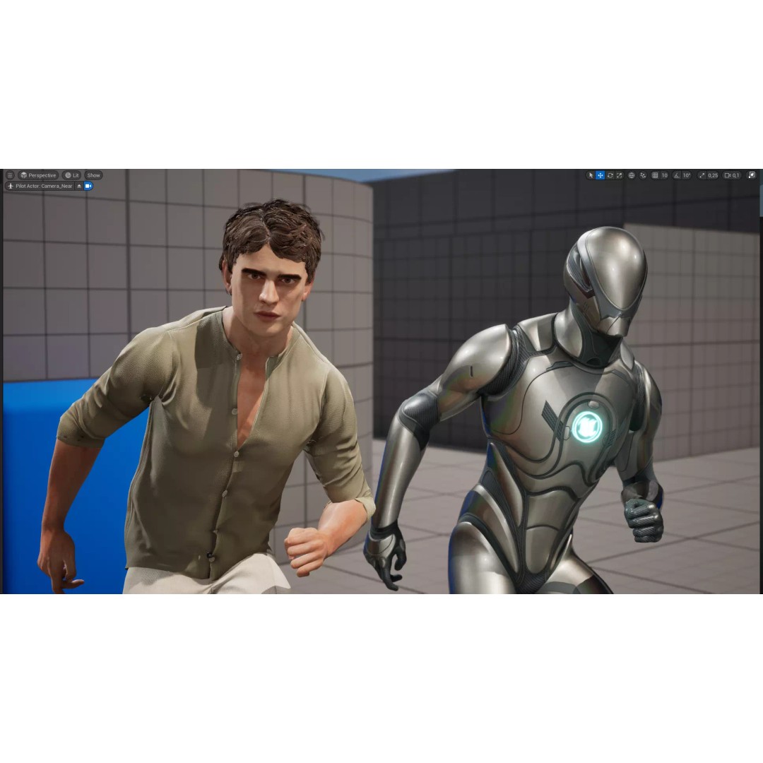 Realistic Male 3D Model – Low Poly Rigged Character for Games, FBX - View 22