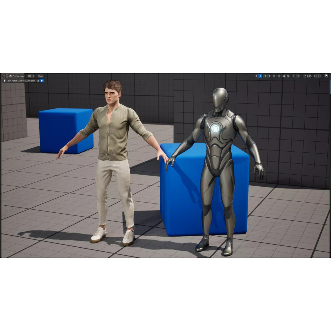 Realistic Male 3D Model – Low Poly Rigged Character for Games, FBX - View 24