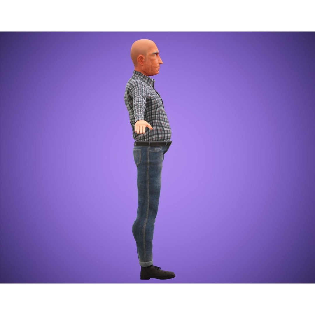 Cartoon Family 3D Model – Rigged Low-Poly Animation Pack, FBX & Blender - View 19
