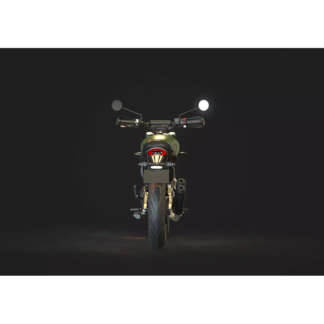Triumph Scrambler 400 X 2024 3D Model – Detailed Base Mesh for Customization - View 7