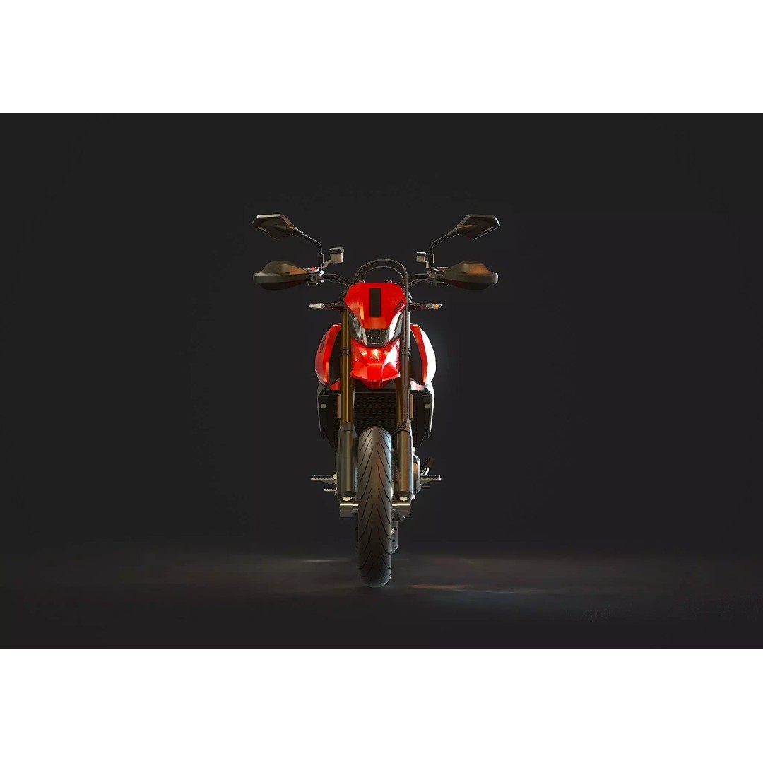 Ducati Hypermotard 698 3D Model – Detailed Base Mesh for Customization - View 6