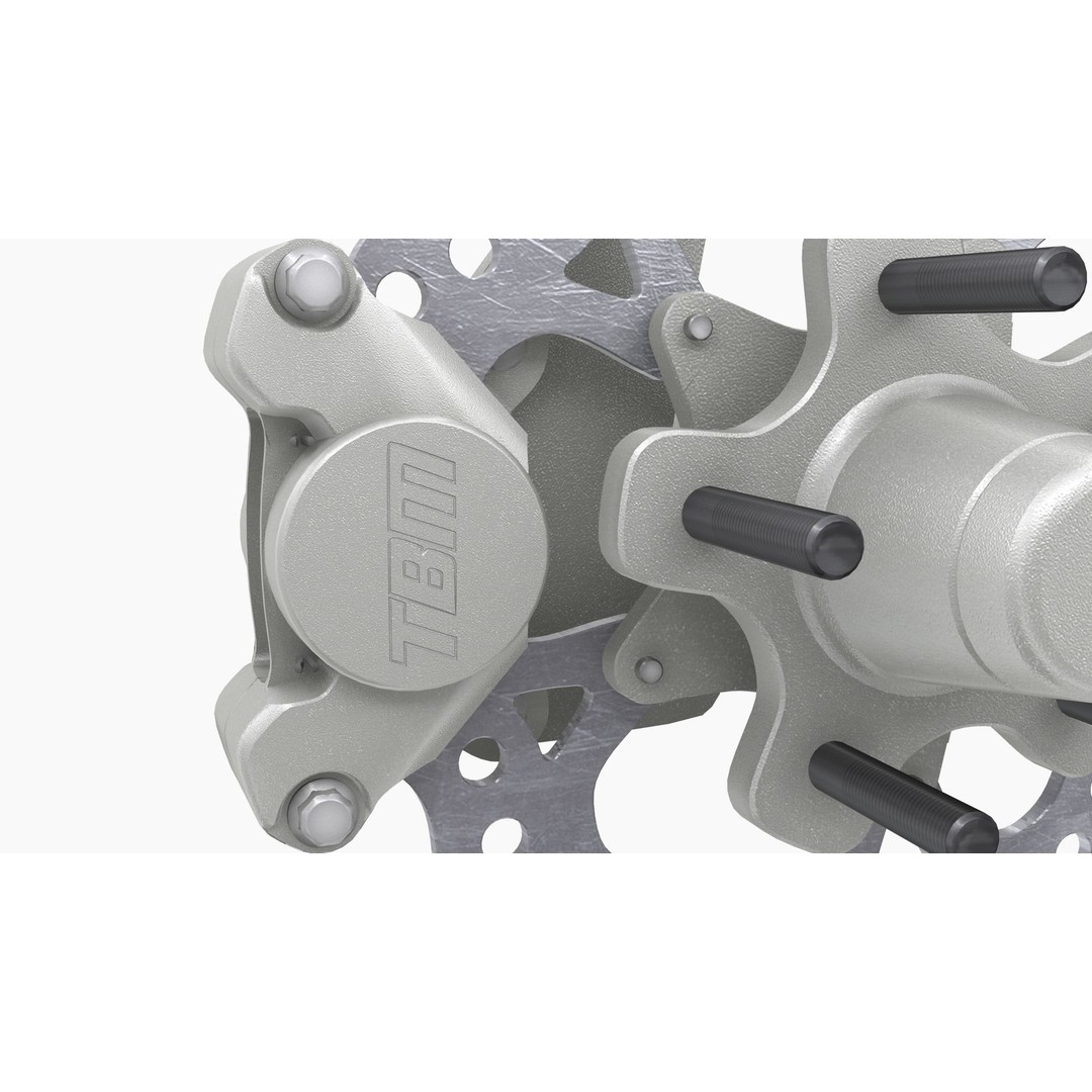Brake Disk 3D Model – Low Poly Game Ready Asset, FBX & OBJ - View 6