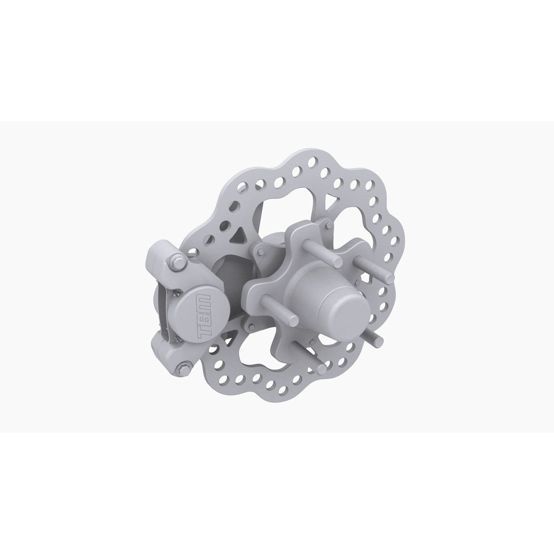 Brake Disk 3D Model – Low Poly Game Ready Asset, FBX & OBJ - View 9