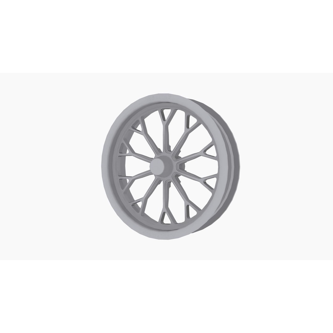 RC Components Impulse Drag Front Wheel 3D Model – Low Poly Game Asset, FBX - View 10