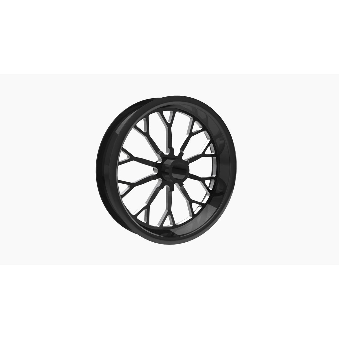 RC Components Impulse Drag Front Wheel 3D Model – Low Poly Game Asset, FBX - View 5
