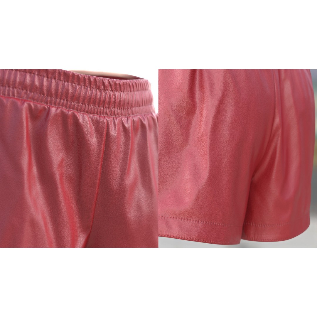 Shorts 104 3D Model – Rigged Low-Poly Clothing for Metahumans & UE5 - View 10
