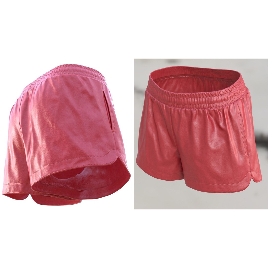 Shorts 104 3D Model – Rigged Low-Poly Clothing for Metahumans & UE5 - View 13