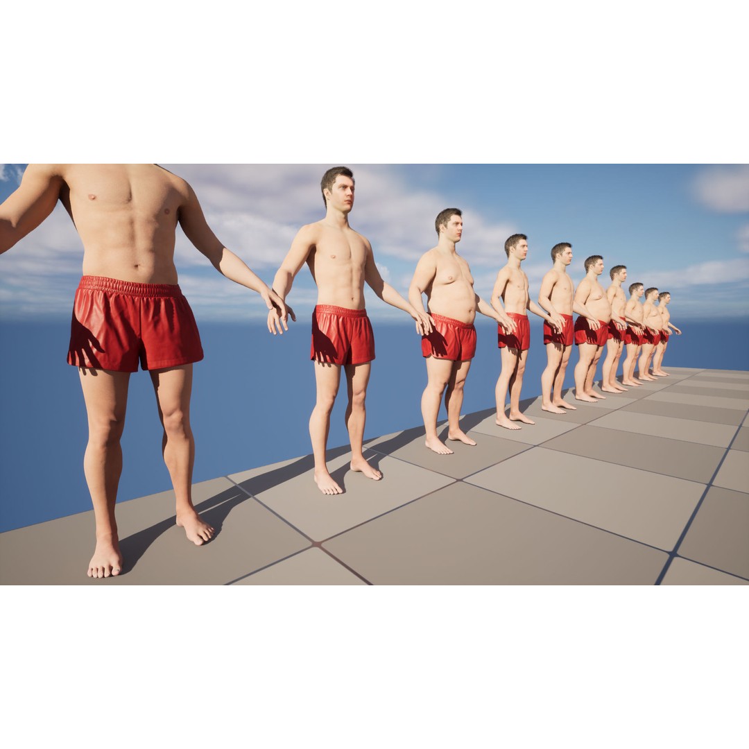 Shorts 104 3D Model – Rigged Low-Poly Clothing for Metahumans & UE5 - View 17