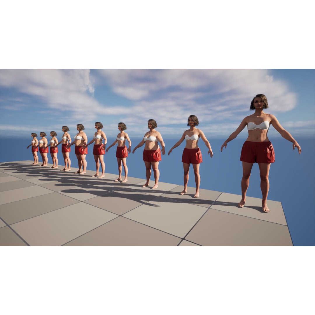 Shorts 104 3D Model – Rigged Low-Poly Clothing for Metahumans & UE5 - View 18
