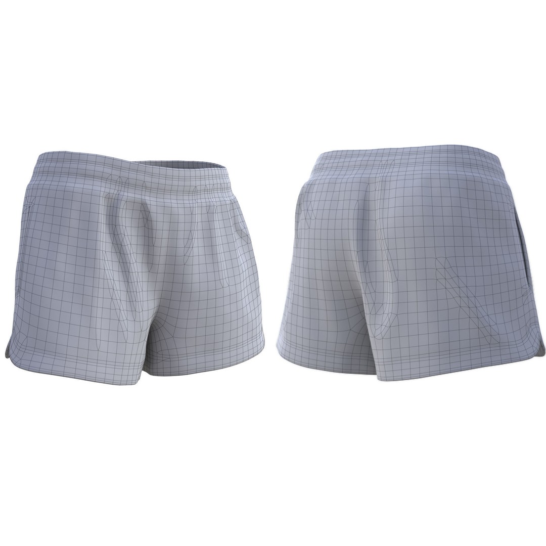 Shorts 104 3D Model – Rigged Low-Poly Clothing for Metahumans & UE5 - View 22