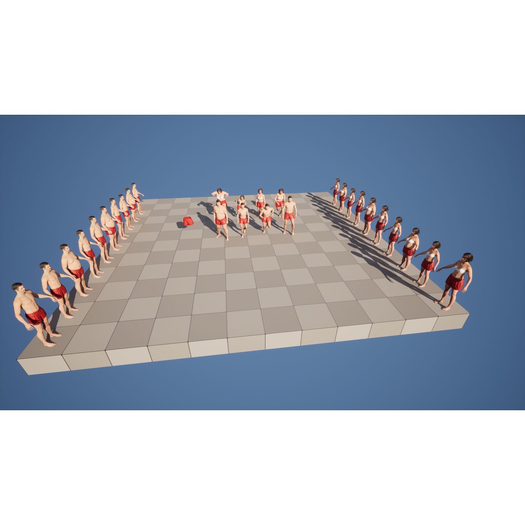 Shorts 104 3D Model – Rigged Low-Poly Clothing for Metahumans & UE5 - View 5