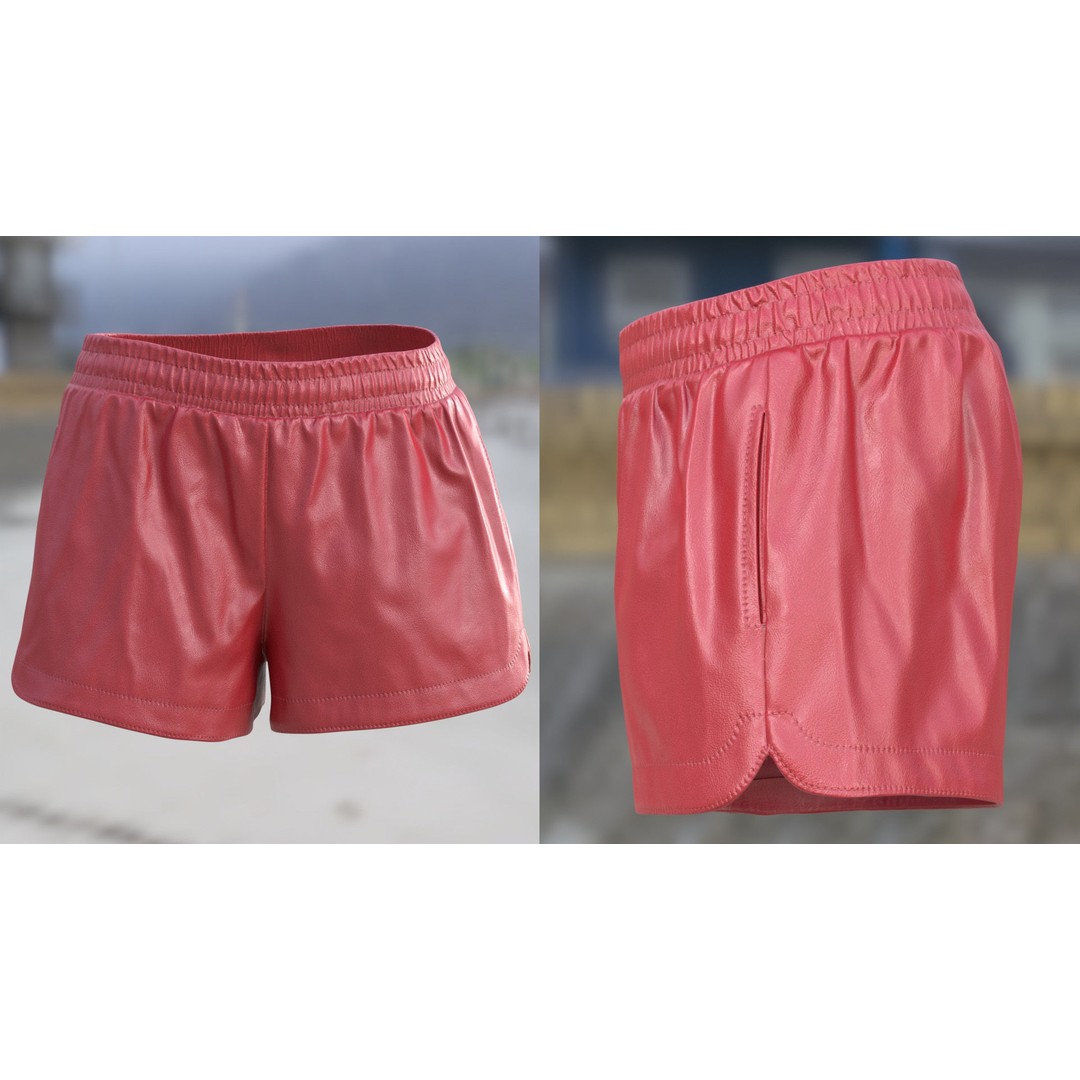 Shorts 104 3D Model – Rigged Low-Poly Clothing for Metahumans & UE5 - View 7