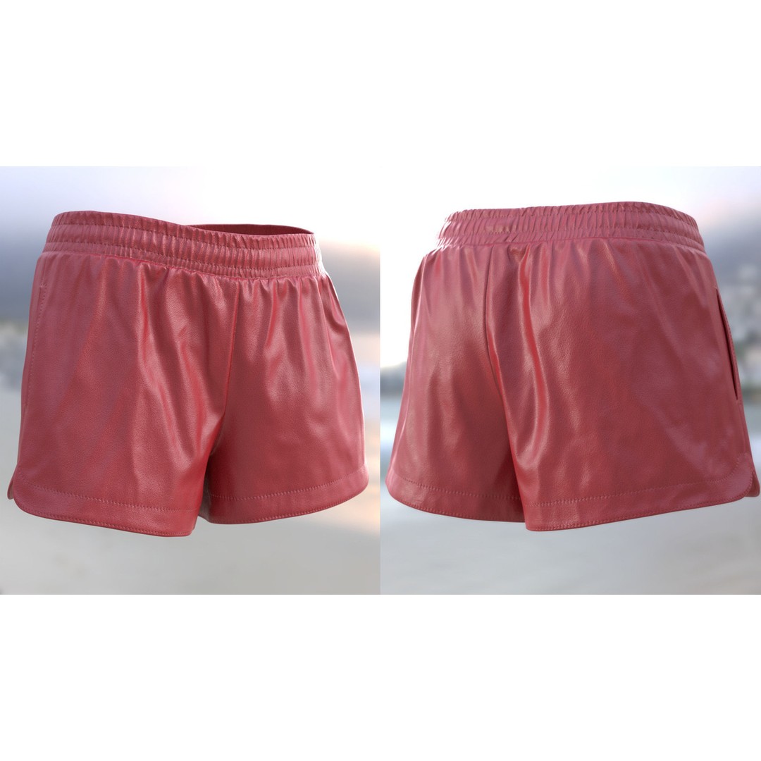 Shorts 104 3D Model – Rigged Low-Poly Clothing for Metahumans & UE5 - View 8