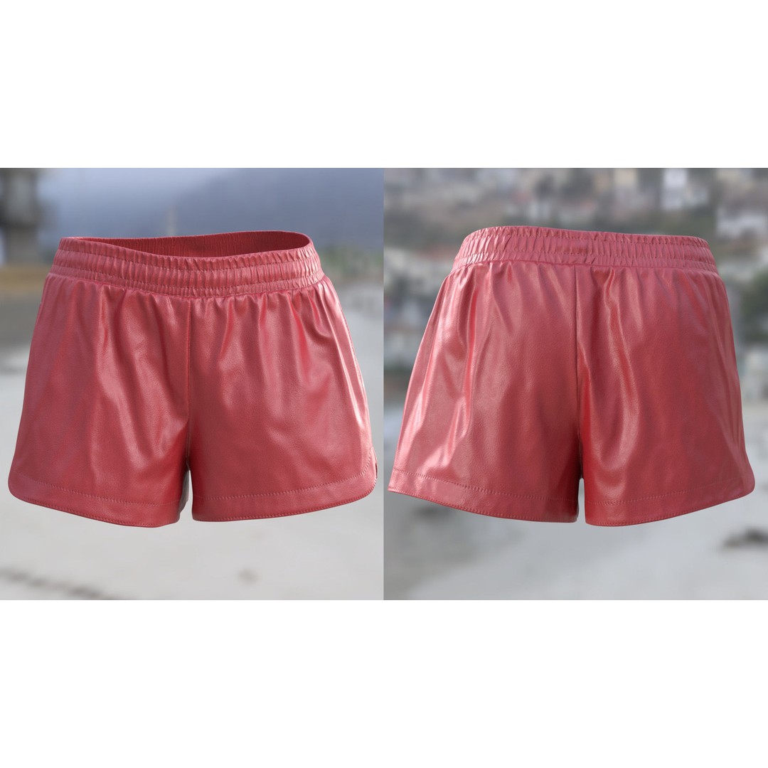 Shorts 104 3D Model – Rigged Low-Poly Clothing for Metahumans & UE5 - View 9