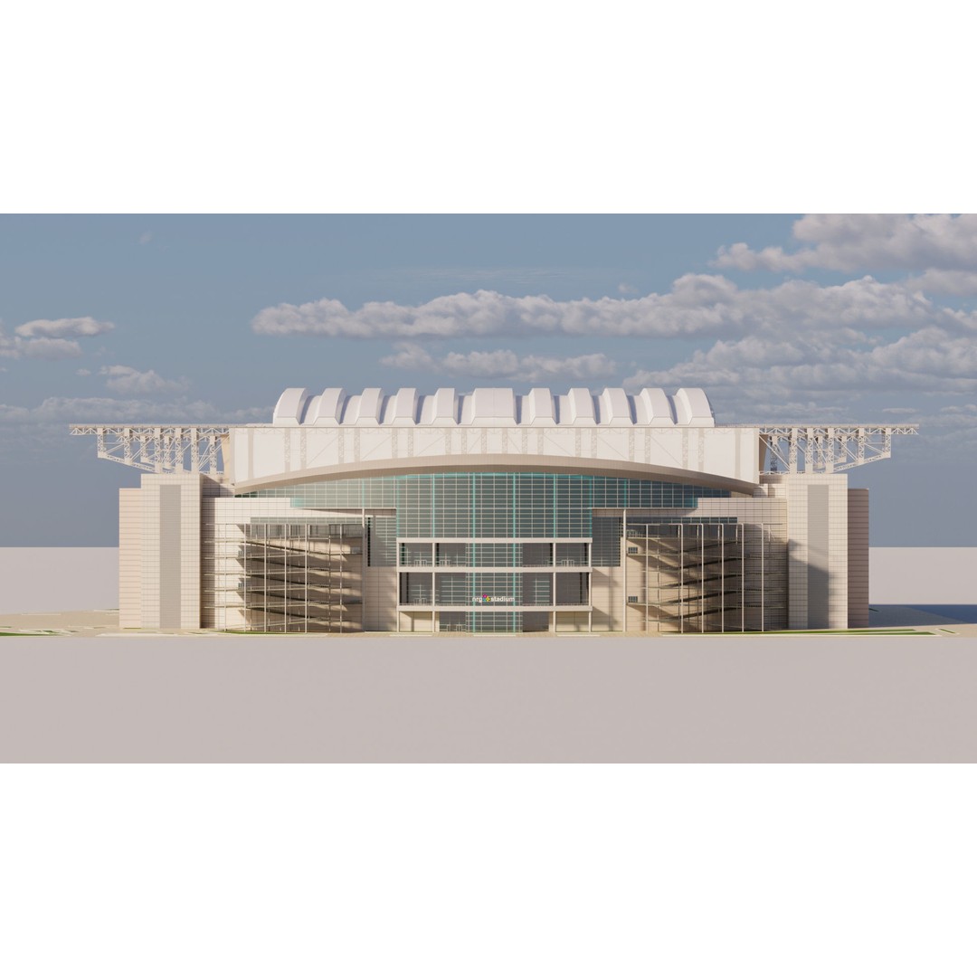 NRG Stadium 3D Model – High Poly Game-Ready Asset, FBX, OBJ, Blender - View 11