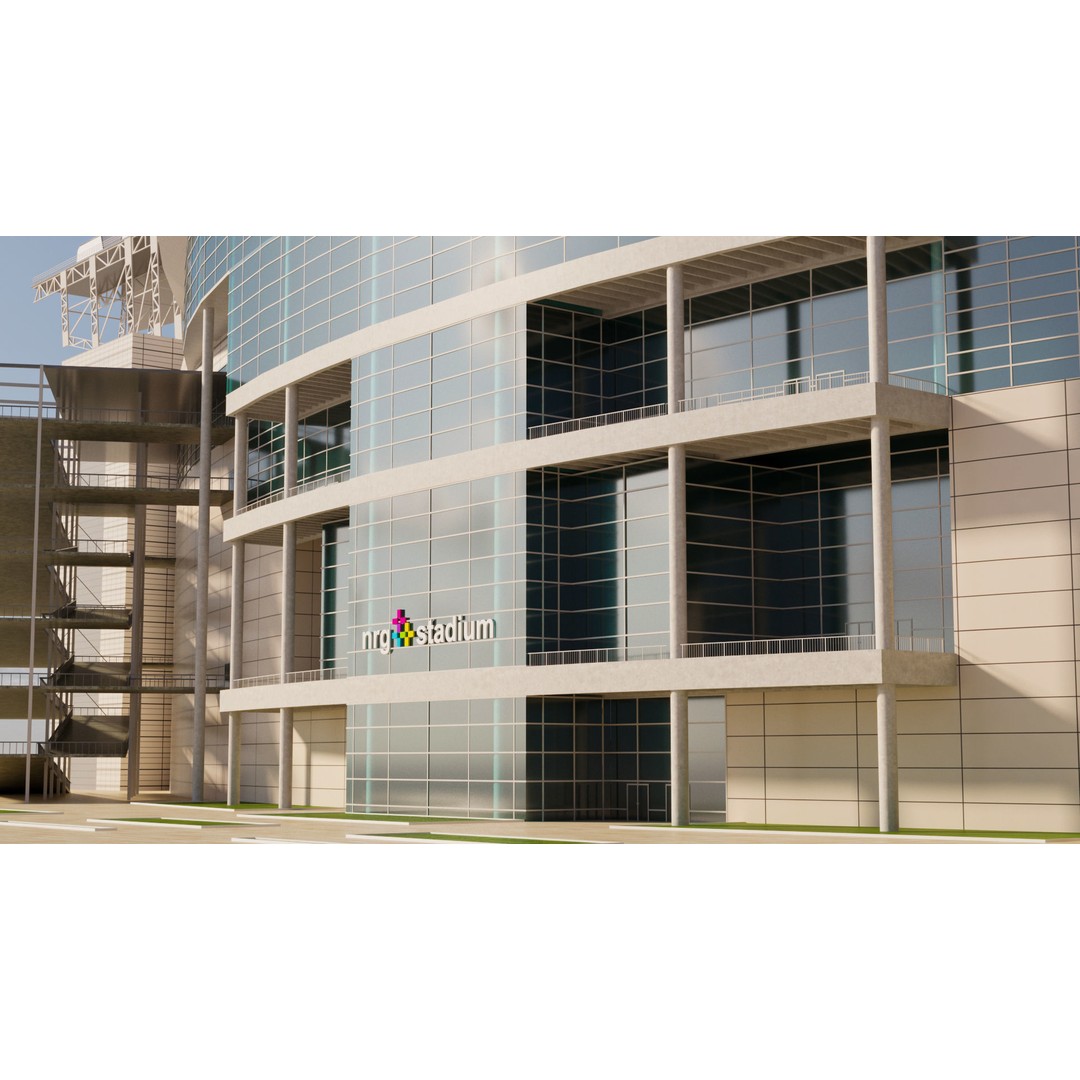 NRG Stadium 3D Model – High Poly Game-Ready Asset, FBX, OBJ, Blender - View 12