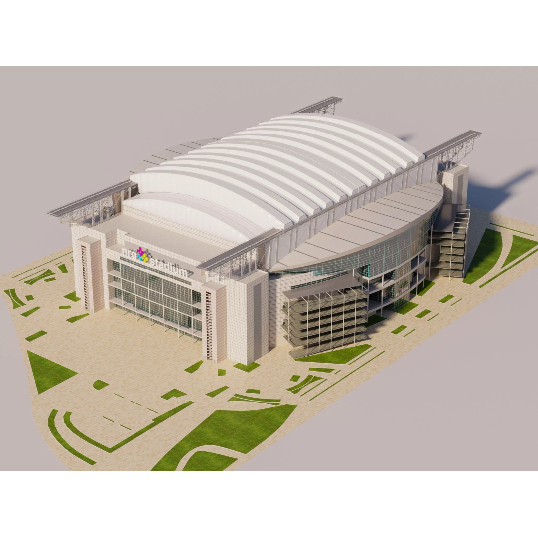 NRG Stadium 3D Model – High Poly Game-Ready Asset, FBX, OBJ, Blender - View 2