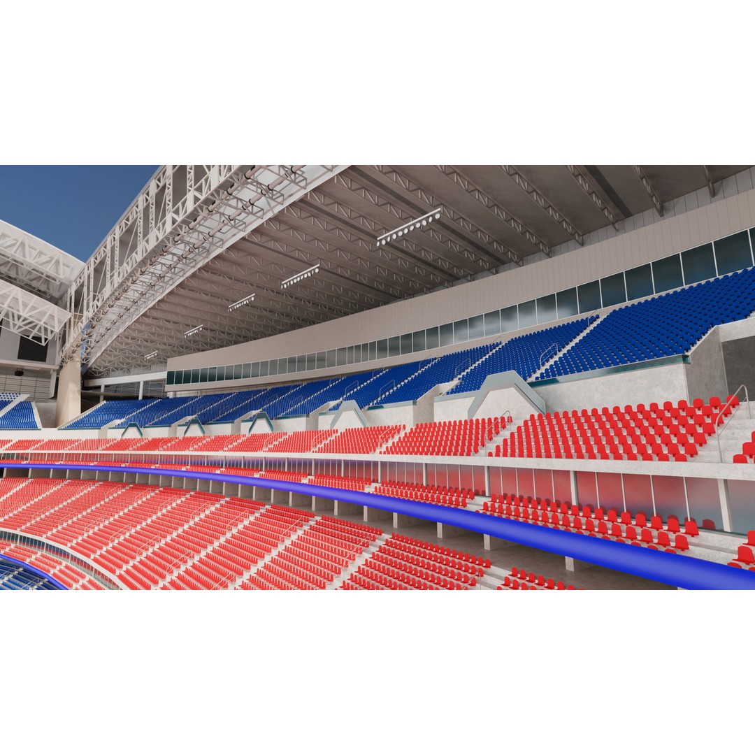 NRG Stadium 3D Model – High Poly Game-Ready Asset, FBX, OBJ, Blender - View 7