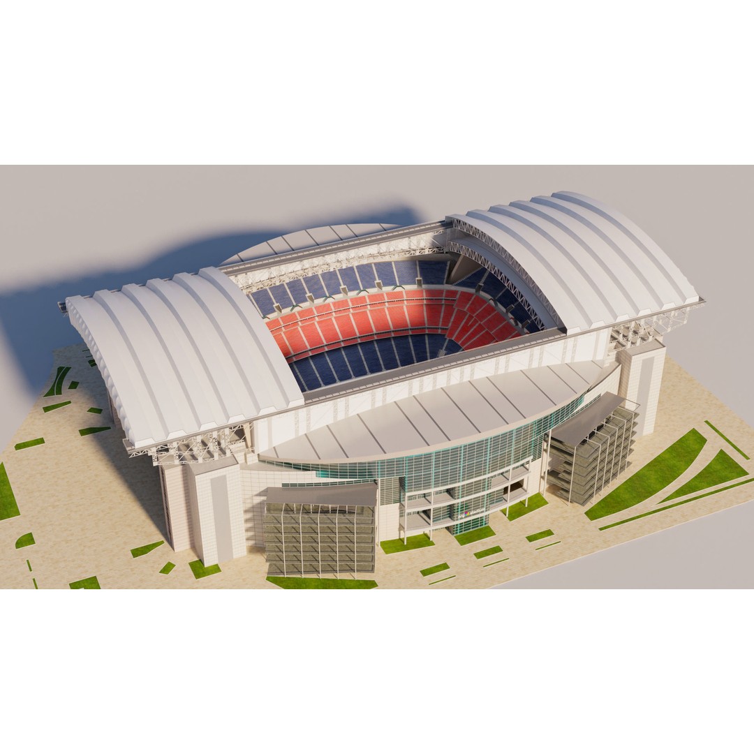 NRG Stadium 3D Model – High Poly Game-Ready Asset, FBX, OBJ, Blender - View 8
