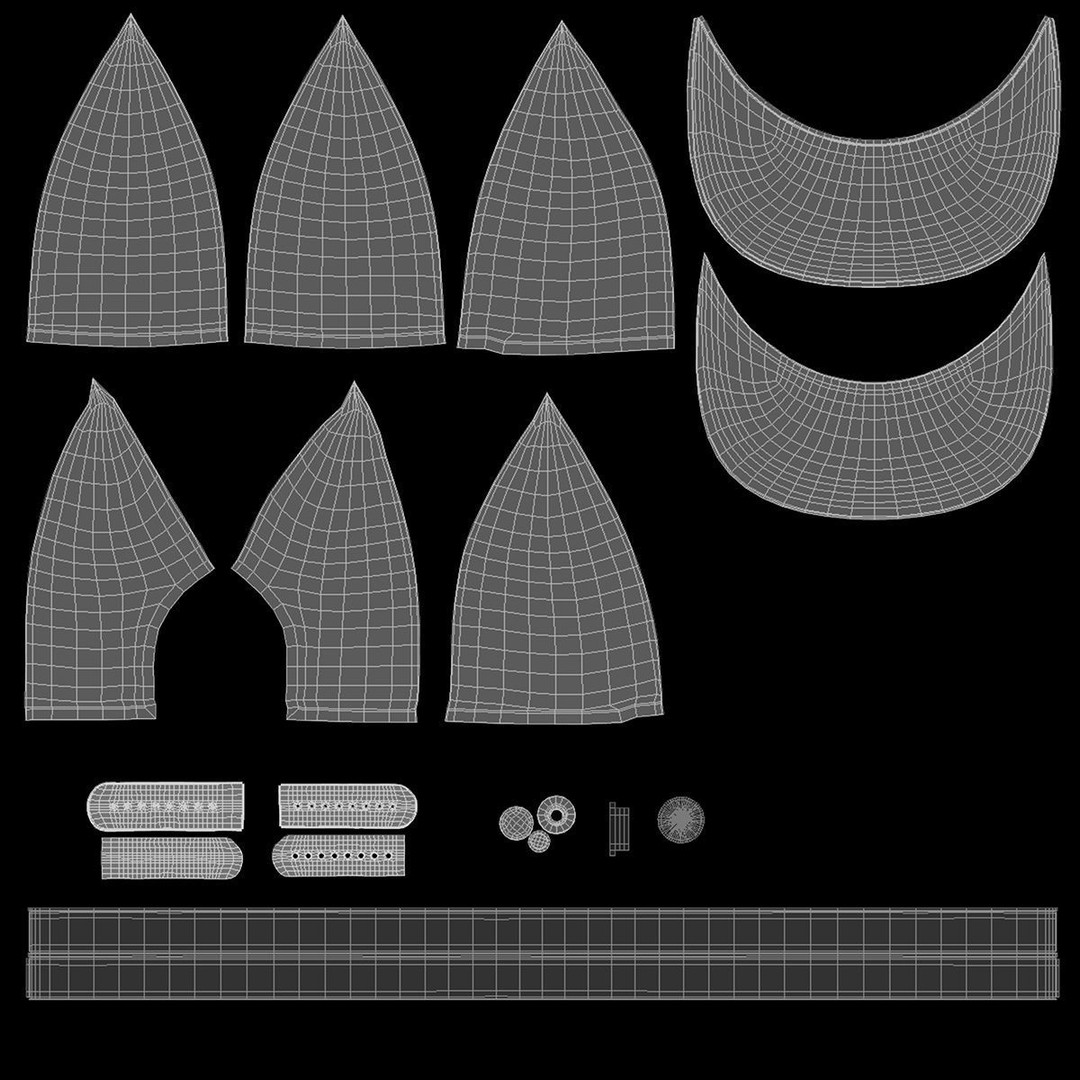Black Snapback 3D Model – Low Poly Sport Cap, FBX, OBJ, PBR - View 8