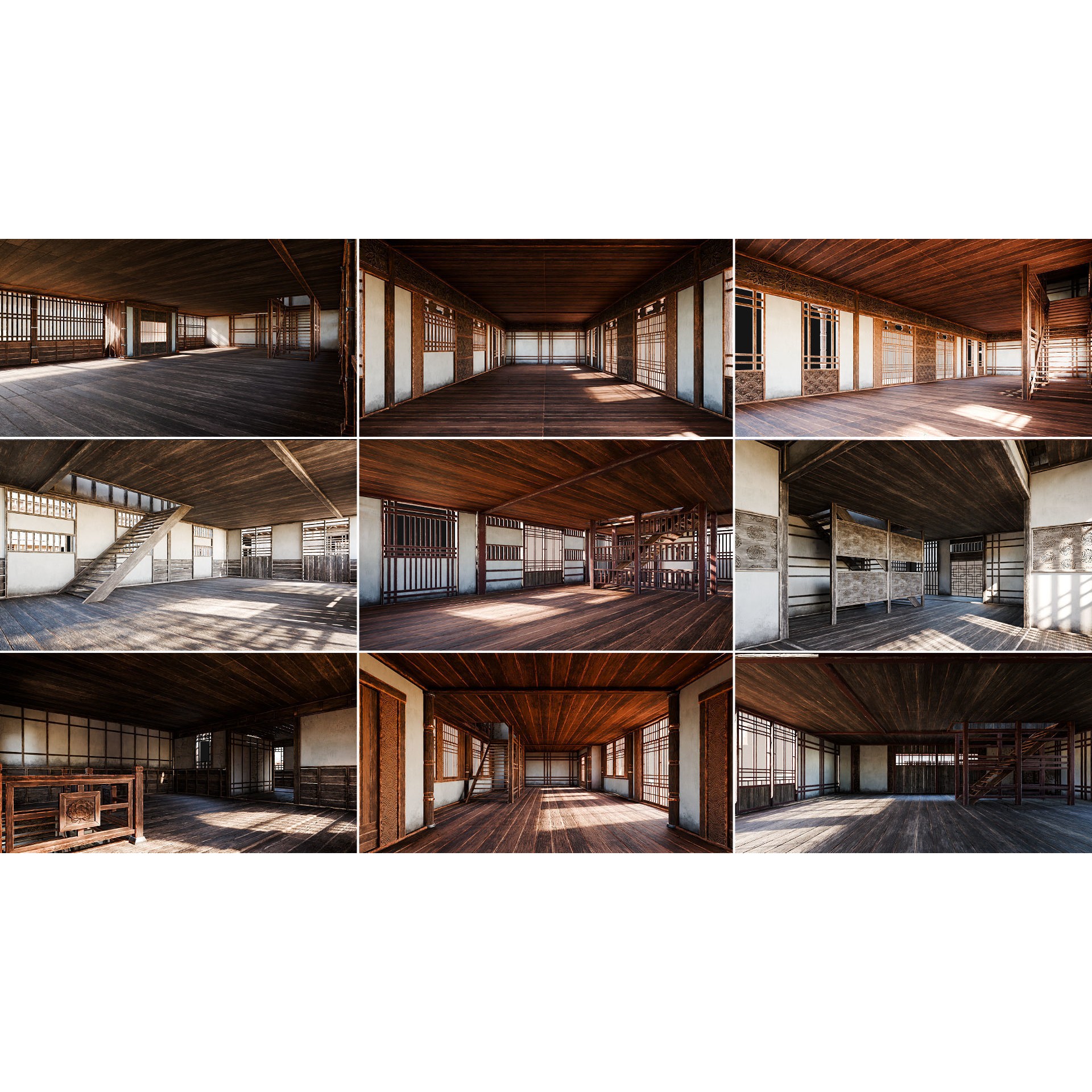 50 Japan Buildings - Low-Poly Game-Ready 3D Model - View 9