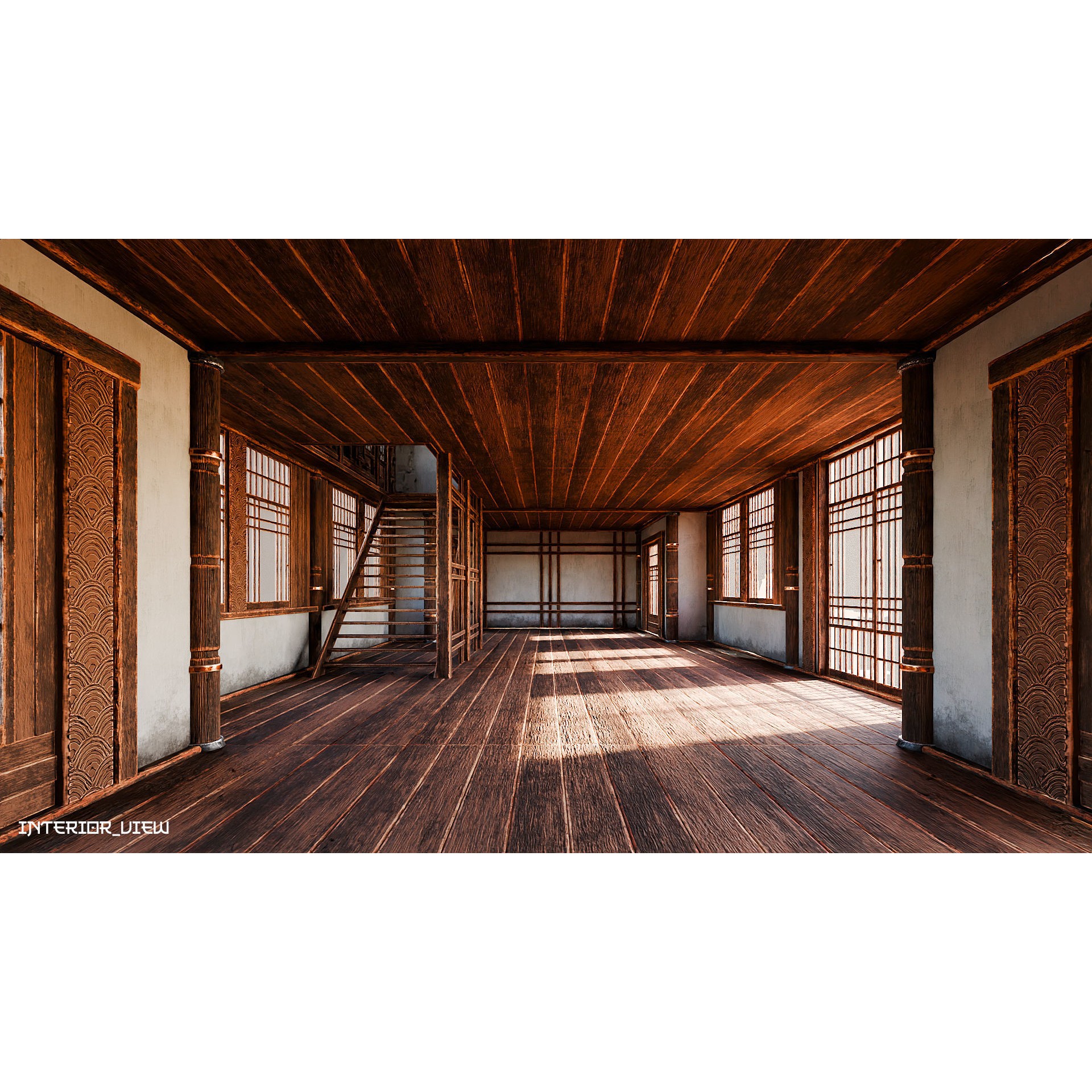 50 Japan Buildings - Low-Poly Game-Ready 3D Model - View 92