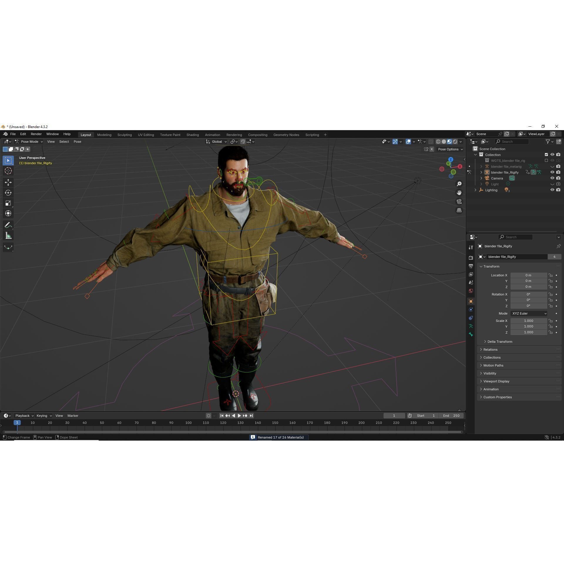 Rick Military Mechanic - Low-Poly Game-Ready 3D Model - View 11