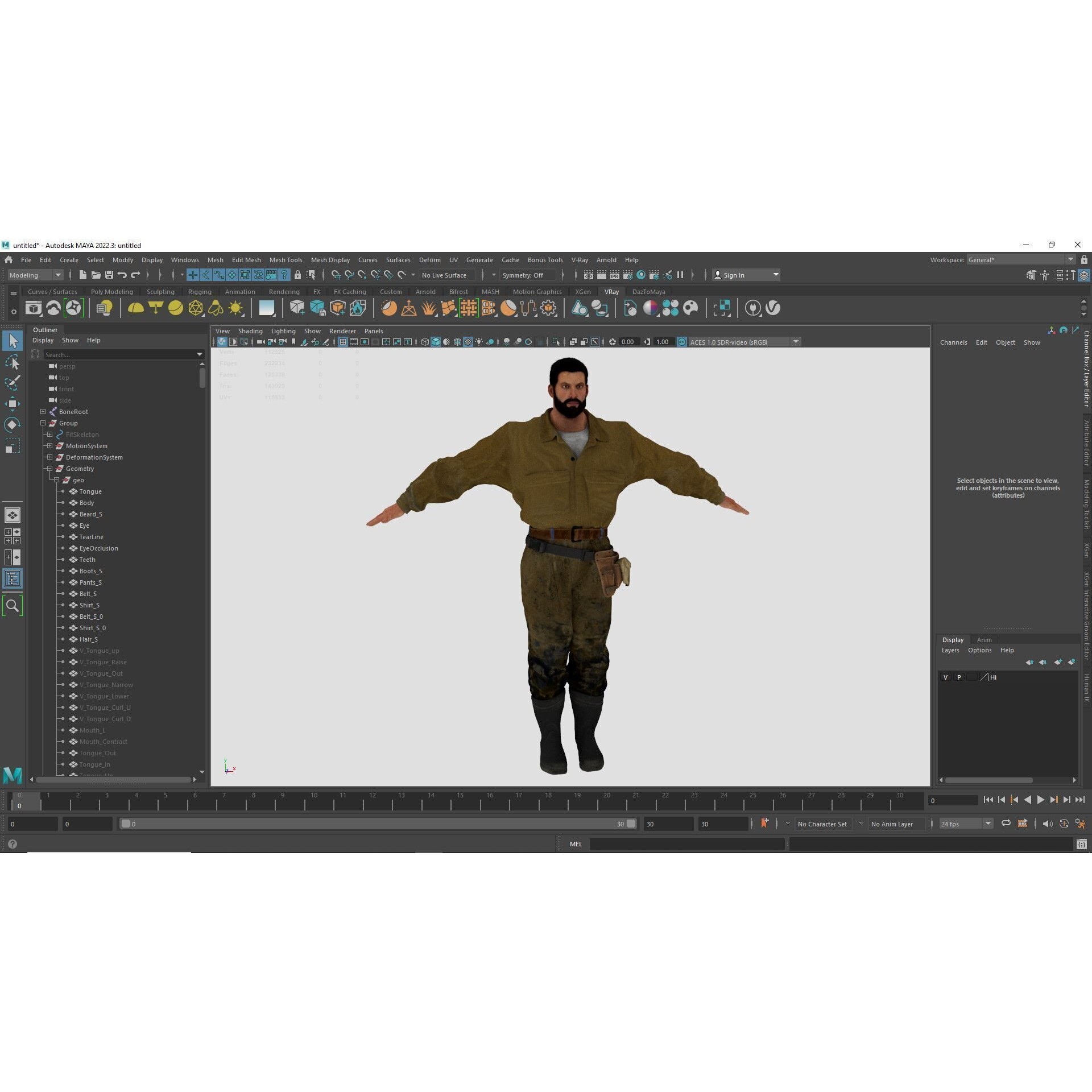 Rick Military Mechanic - Low-Poly Game-Ready 3D Model - View 18