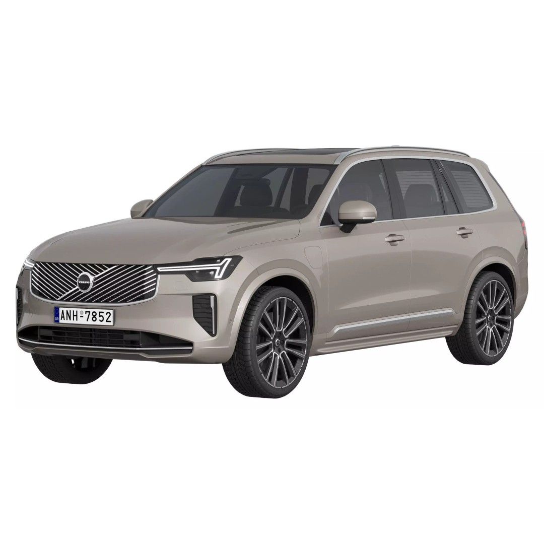 Volvo XC90 2025 3D Model – High Poly SUV Asset, FBX, PBR Textures - View 2