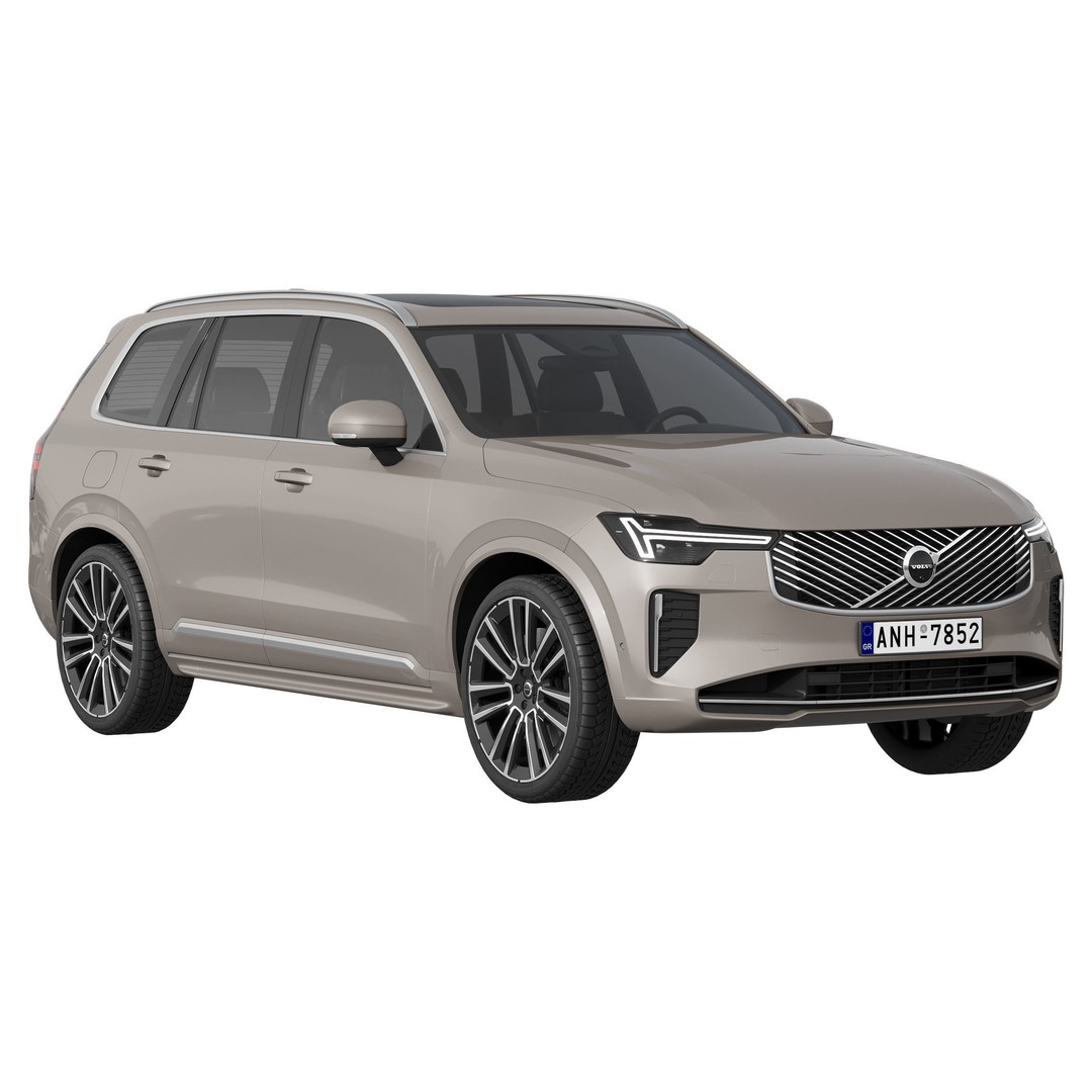 Volvo XC90 2025 3D Model – High Poly SUV Asset, FBX, PBR Textures - View 3