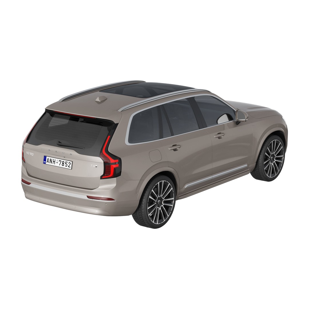Volvo XC90 2025 3D Model – High Poly SUV Asset, FBX, PBR Textures - View 6