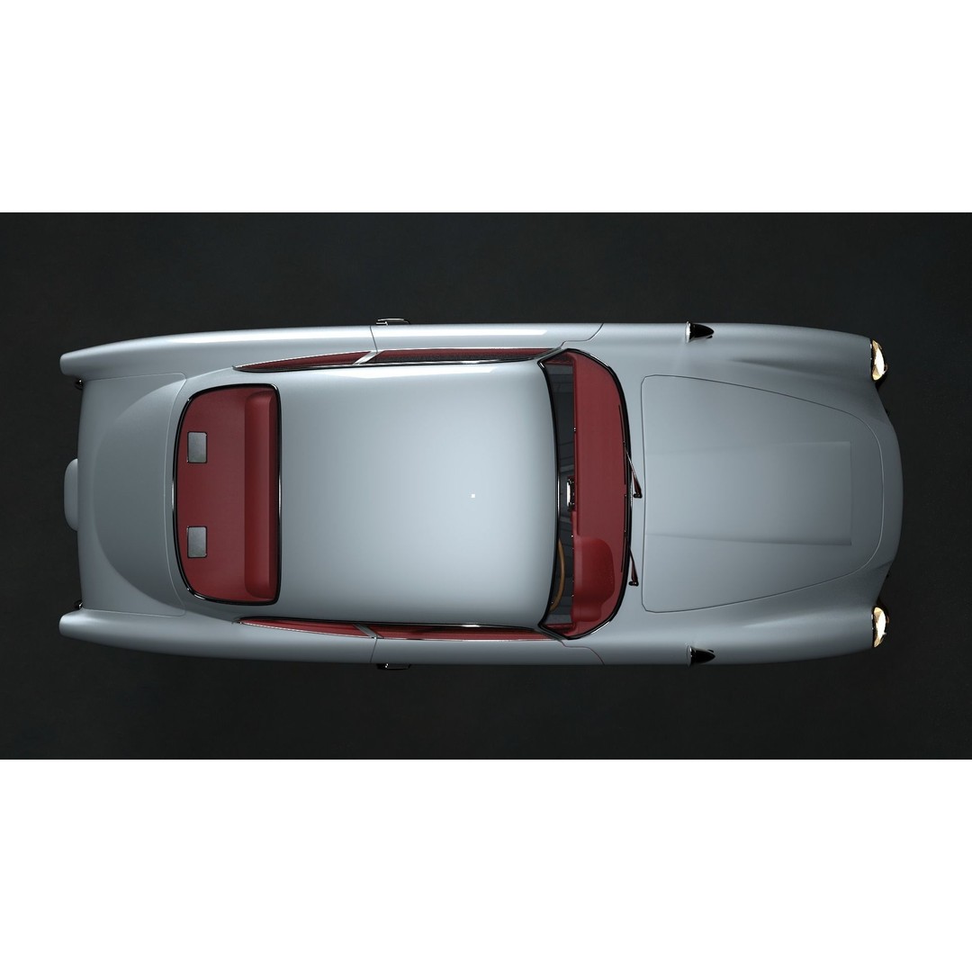 Aston Martin DB5 3D Model – Low Poly Game Asset, FBX, OBJ - View 4