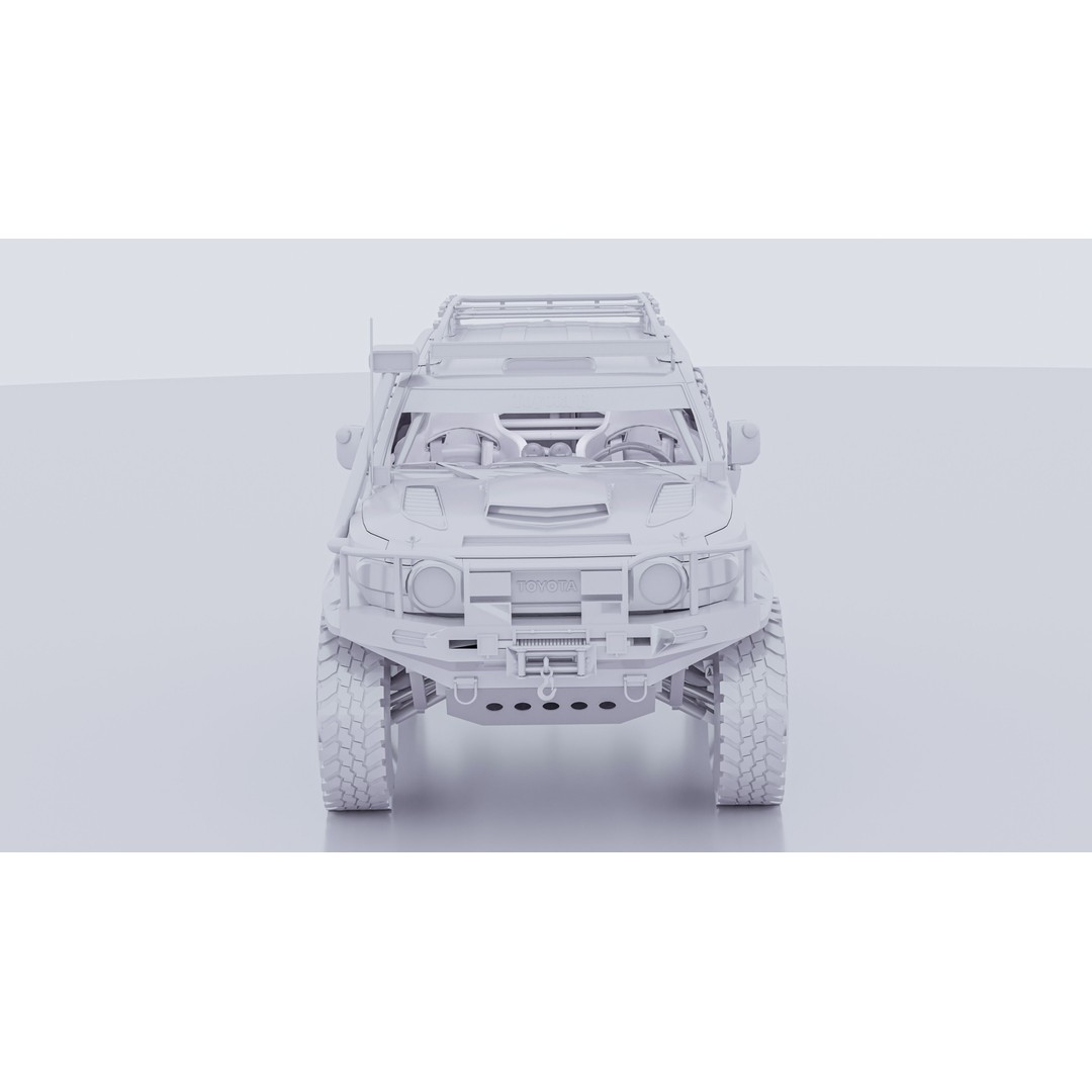 Toyota FJ Cruiser 3D Model – High Poly Rigged Off-Road Asset, Blender, FBX, OBJ - View 18
